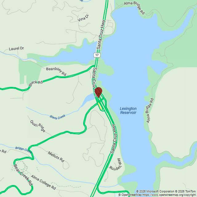 CA17Status's tweet photo. Major INCIDENT @ 09:20 AM PDT | #CHP : Traffic Hazard on CA-17 Southbound exiting at Bear Creek Rd (Los Gatos). Off Ramp blocked. Expect delays. #Highway17 https://t.co/jpXa6a89V5