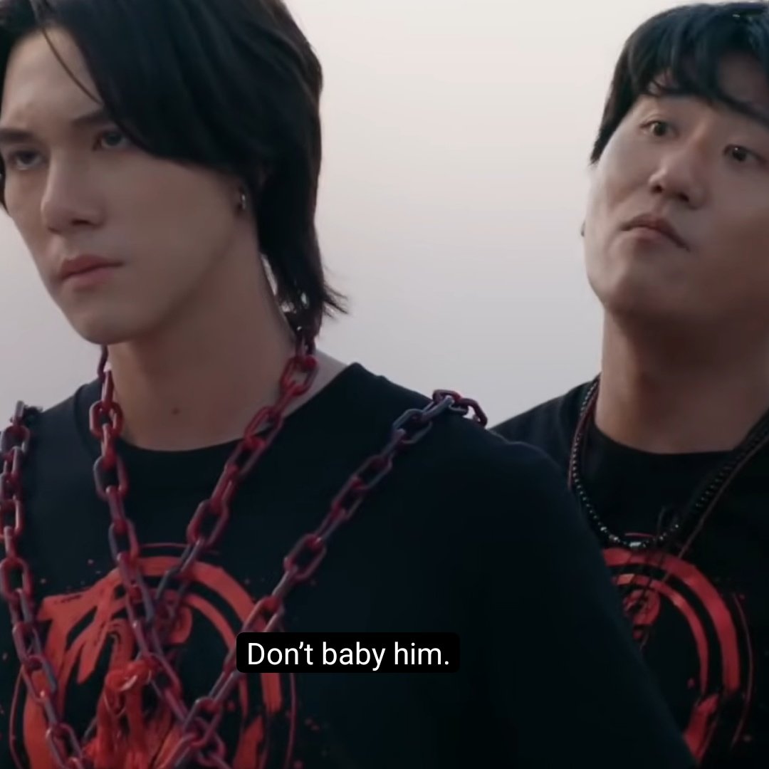 iminatwt's tweet photo. "don't baby him" 

starts looking passionately at his baby in the eyes and giving unconditional promises 

#WUTheSeriesEP5 https://t.co/4Lh34LPW22