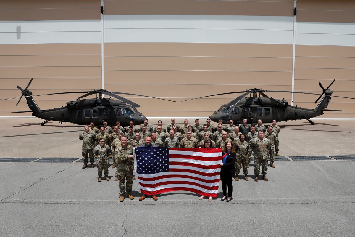 America250's tweet photo. Last week, Flag Sojourn made a meaningful stop in Tennessee. 🇺🇸

On May 27, the flag was received at the Tennessee Air National Guard’s Berry Field in Nashville by the Tennessee Department of Military, Tennessee America 250 staff and Tennessee State Museum staff. https://t.co/7inKvTYUP6