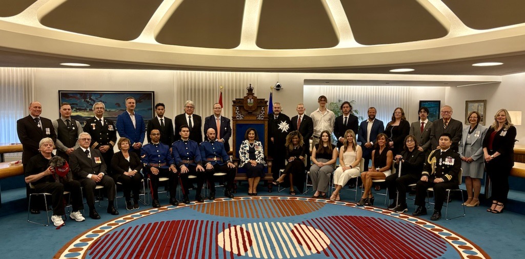 LtGovAB's tweet photo. I was so proud to preside over the Investiture and Awards Ceremony of the Order of St. John last Friday at Government House. More than 30 Albertans were recognized for their lifesaving work—and I was deeply moved by the humility they each displayed as they accepted their honours. https://t.co/1rm3sqncNW