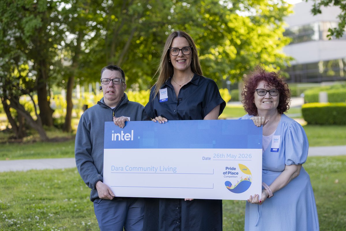 Intel_IRL's tweet photo. 🎉 Announcing the winners of the Intel #PrideofPlace competition!

Congratulations to the 14 projects from Leixlip, Celbridge and Maynooth that were selected to receive funding as part of this year's Pride of Place competition. 

The 2026 Pride of Place winners are;
⭐Route 66 Ladies Group
⭐Dara Community Living
⭐Scoil Mochua Parents Association
⭐Maynooth Access Group
⭐Gaelscoil Uí Fhiaich
⭐Maynooth Autism Friendly Town
⭐Gaelscoil Ruairí
⭐Leixlip Village Renewal Group
⭐Leixlip Women’s Shed
⭐Riverforest Resident’s Association
⭐Leixlip Youth Project-Insync Youth & Family Services
⭐Our Lady’s Gospel Choir Leixlip
⭐Confey College
⭐1st / 10th Kildare Leixlip / Confey Scout Group

Congratulations everyone! 🎉 

Read more: https://t.co/RpYrsQufgb