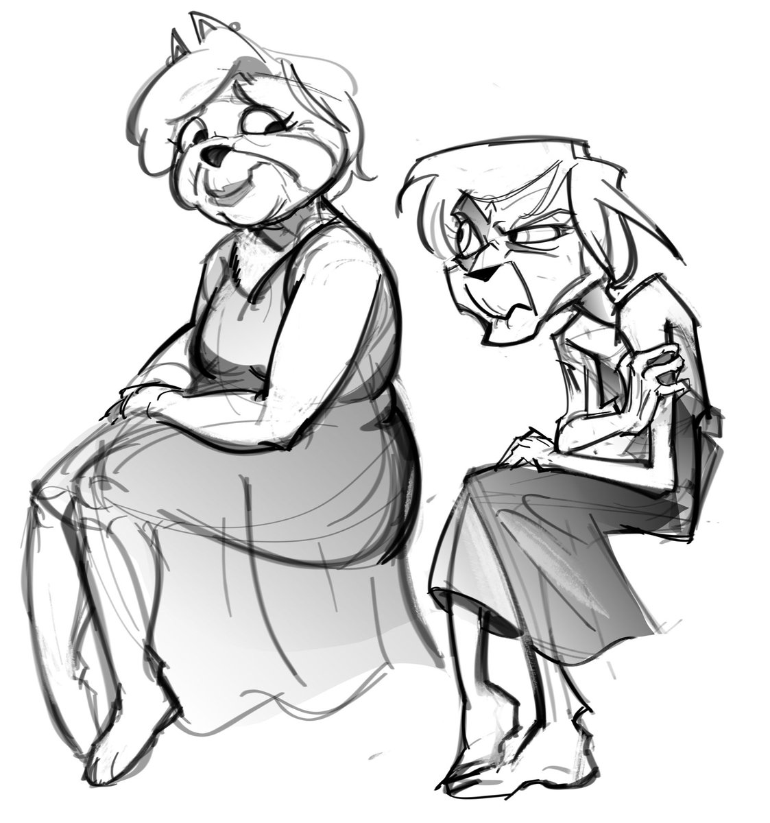 BlueberryUfo's tweet photo. My OCs as grannies 
#artwork
#originalcharacter https://t.co/EKLA6IVCy9