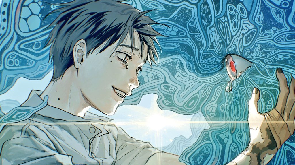 barbiesukuna's tweet photo. just caught up and I'm so happy about yoshiki's progression it's such beautiful writing. after everything he suffered as a queer kid in a dogmatic village it's so uplifting to see a young gay character overcome it for once with such hopeful and open imagery. happy pride baby https://t.co/0uriewRor9