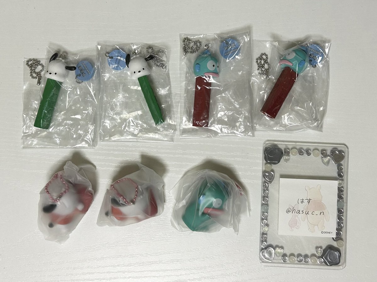 hasuc_n's tweet photo. @nichika_ni1 初めまして、検索よりお声掛け失礼致します。
当方ポチャッコ、ハンギョドン所持しているのですが、
2:2での交換は可能でしょうか？
郵送でのお取引を希望しております。
ご検討の程よろしくお願い致します。 https://t.co/IozfeD14ZC