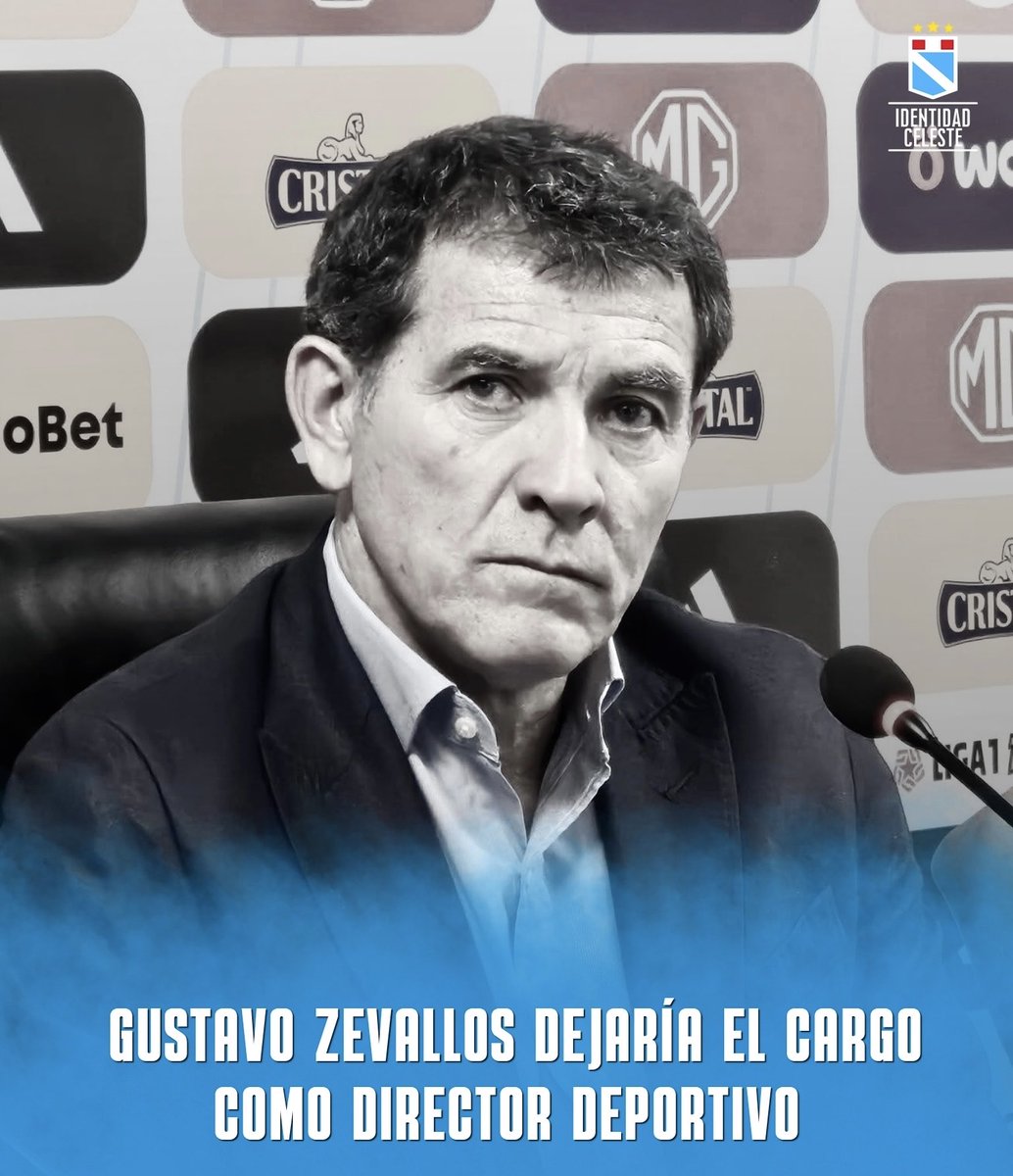 IdentidaCelest's tweet photo. 🔜 Gustavo Zevallos no continuaría como Director Deportivo en Sporting Cristal.✔️

ℹ️ @Denilson_Jarde https://t.co/sytK94fTue
