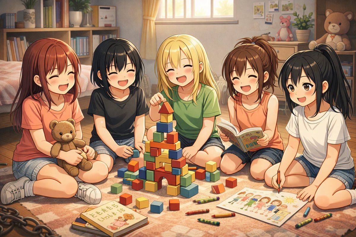 sendaengine's tweet photo. 幼馴染の5人はいつも一緒
檻の中まで…… https://t.co/H0PNWlnJML