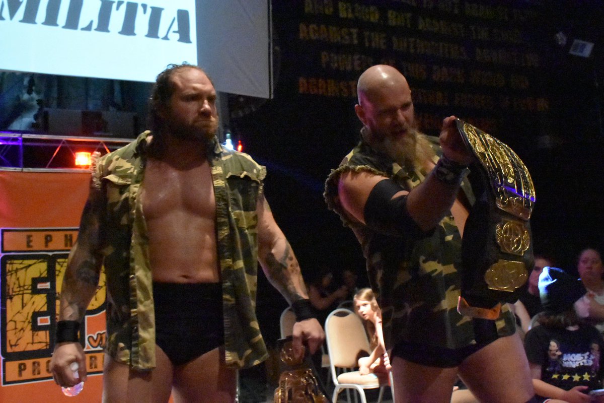 BattleBornFox's tweet photo. 2 big @NWA - Texas Tag Team Championship title defenses. Then we hustled the 10 hours home overnight so I would be home Monday morning to cook my daughter breakfast. So, BIG shout out to my tag partner Colt Killbane for helping me get home for my daughter. #ProWrestling #GirlDad https://t.co/5H8Uu05dJU