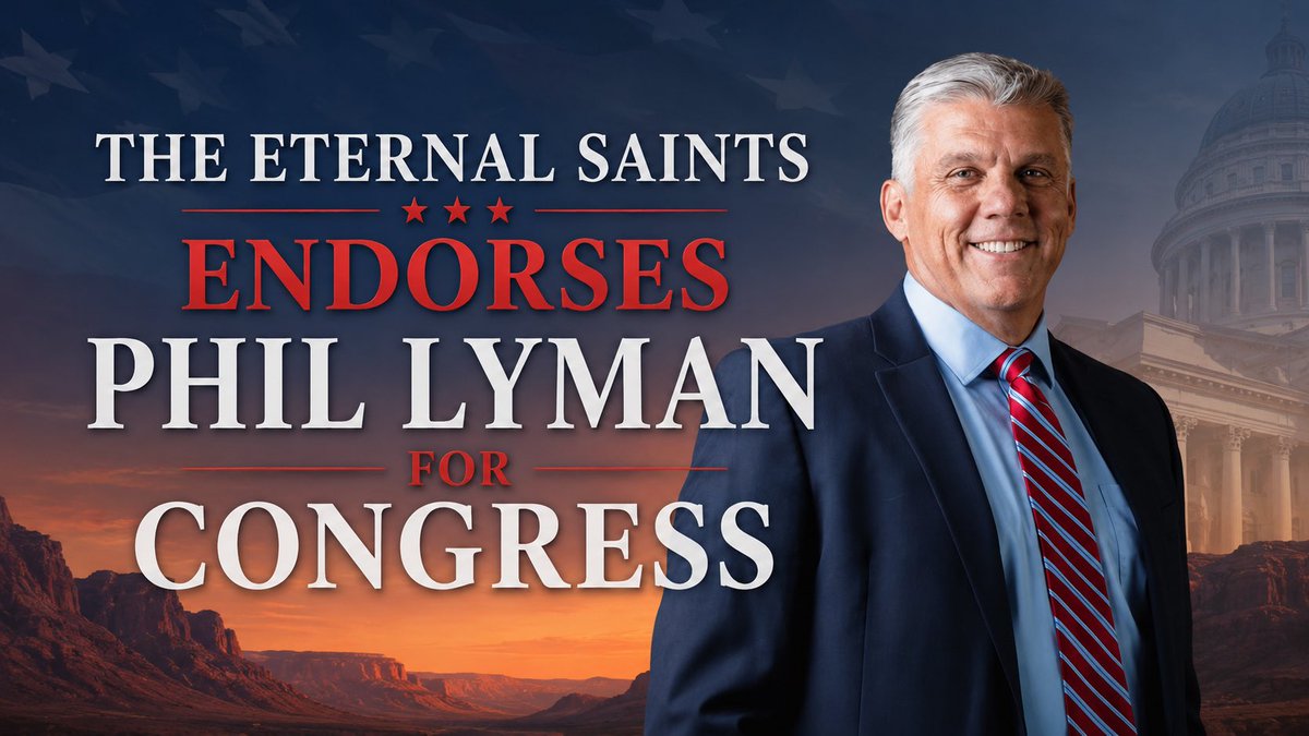 Eternal_Saints_'s tweet photo. The Eternal Saints Endorses Phil Lyman For Congress

If you have followed The Eternal Saints for any length of time, you know Phil Lyman is one of the reasons I started covering politics in the first place.

I was all in on his 2024 gubernatorial campaign. Through the convention. Through the primary. Through the write-in campaign. Through the controversy and unresolved questions that followed.

I still am.

So when Phil announced his run for Utah’s 3rd Congressional District, this endorsement was not a hard decision.

The first reason is simple.

Phil Lyman cannot be bought.

His former running mate, Natalie Clawson, recently described an early moment in their campaign when someone came forward with a substantial offer that would have helped them. It came with strings attached.

Phil walked away.

That tells you something. In a political world where too many people have a price, Phil has already shown where his line is.

His platform reflects that independence.

He is running on real spending cuts, government transparency, immigration enforcement, local control, land and water rights, and resistance to federal overreach.

Those are campaign issues for some people.

For Phil, they are the fights he has already been in.

As a state legislator, he created and led the Yellowcake Caucus for six years to defend rural Utah’s right to control its own resources. He has spent years standing with ranchers, producers, families, and communities who are too often treated as obstacles by federal agencies and political insiders.

Natalie also spoke about the Phil Lyman people do not always see.

Driving through the night from the Wasatch Front back to Blanding so he could teach his church class on Sunday.

Spending hours at the bedside of a neighbor dying of cancer.

Showing up for people in courtrooms, helping them find representation, and standing beside them when power came down hard.

Those stories did not come from Phil.

They came from the people he helped.

That kind of character is hard to fake in a small community where everyone knows you.

Phil’s political history speaks for itself.

At the 2024 Republican state convention, he defeated incumbent Governor Spencer Cox among delegates. After losing the primary, he launched a write-in campaign that drew more than 200,000 votes, one of the strongest efforts of its kind in Utah history.

He did not quit.

His voters did not abandon him.

The 3rd Congressional District covers much of eastern and southern Utah, including rural communities and working families who feel Washington stopped listening a long time ago.

Phil grew up here. His family has lived here for generations. He and Jody raised their five children here, built their business here, and now have 20 grandchildren growing up in these same communities.

He is not borrowing Utah values for a campaign cycle.

He lives them.

I am not naive about Washington. Good people go there and get swallowed by the machine all the time.

But Phil has already shown he can stand outside the managed consensus when conscience, transparency, and Utah’s people require it.

That is rare.

It is needed.

The Eternal Saints endorses Phil Lyman for Utah’s 3rd Congressional District.