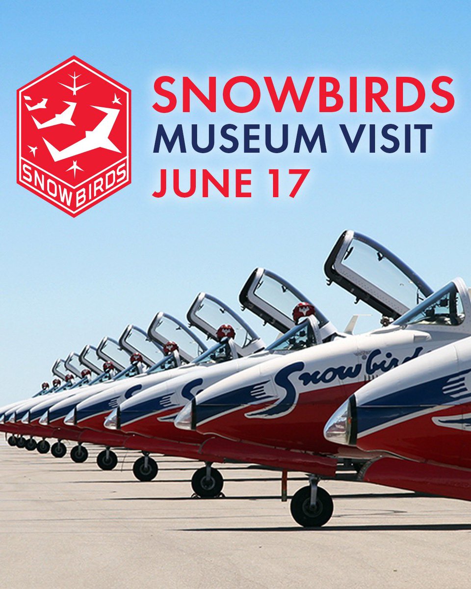 CWHM's tweet photo. Come out to see the @CFSnowbirds one last time as they stop by the Canadian Warplane Heritage Museum for a short visit on ground display. 

See details at https://t.co/a9KNlgesO9 https://t.co/1Pv4zfnnSJ