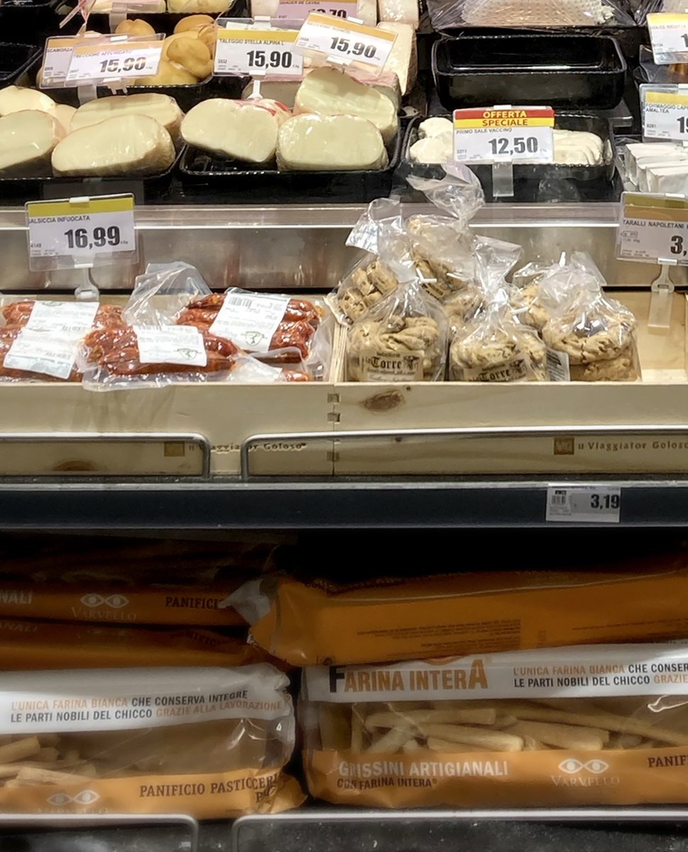whatsontheshel1's tweet photo. Prosciutto and cheese at local grocery store.

https://t.co/Pna2vaWrwP

#Prosciutto #chees #grocerystore #italy #food https://t.co/ABoWPZhKpa