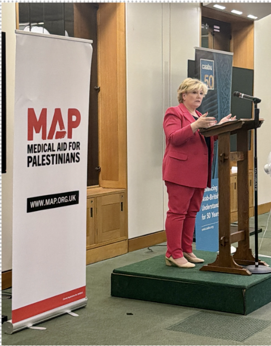 Caabu's tweet photo. On 1 June 2026, Medical Aid for Palestinians (MAP) @MedicalAidPal and Caabu hosted a reception in parliament focusing on the horrific and worsening situation in Palestine and Lebanon, and what parliamentarians must do to enforce tangible change.

https://t.co/XbooRZa24v https://t.co/aMhrIMzRaf