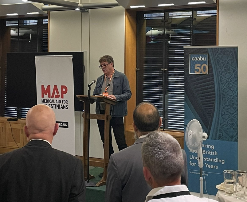 Caabu's tweet photo. On 1 June 2026, Medical Aid for Palestinians (MAP) @MedicalAidPal and Caabu hosted a reception in parliament focusing on the horrific and worsening situation in Palestine and Lebanon, and what parliamentarians must do to enforce tangible change.

https://t.co/XbooRZa24v https://t.co/aMhrIMzRaf