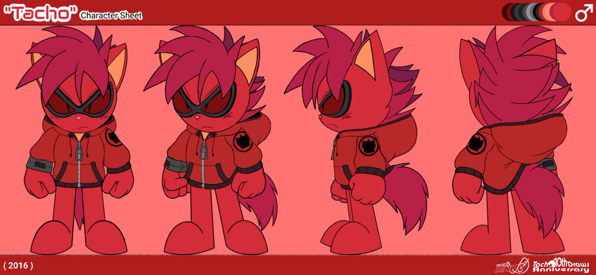 TachoDraws's tweet photo. 🧵2/3
Random fact: He's is technically not my ""first OC""". He was originally created as a HTF OC by DeviantArt user lanathewolf. I just sort of """adopted""" him in big quotes since 2016. https://t.co/PLLVyLBApX