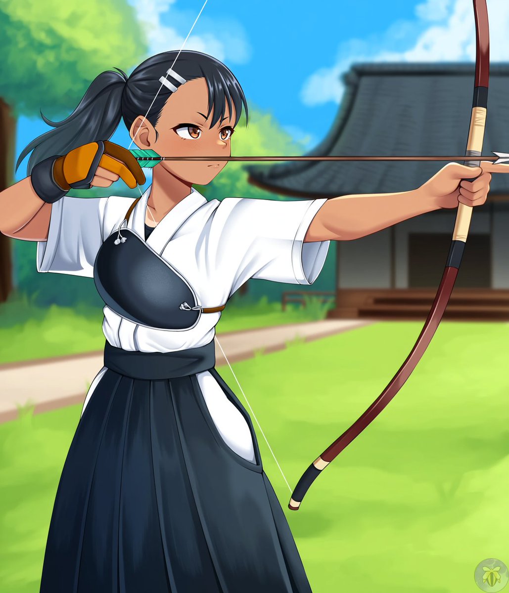 MoonBeeCreator's tweet photo. Hits the target without missing! 🎯
#AI #ijiranaideNagatoroSan #nagatoro #長瀞さん #Kyudo #sfw https://t.co/kTVjKRbDrj
