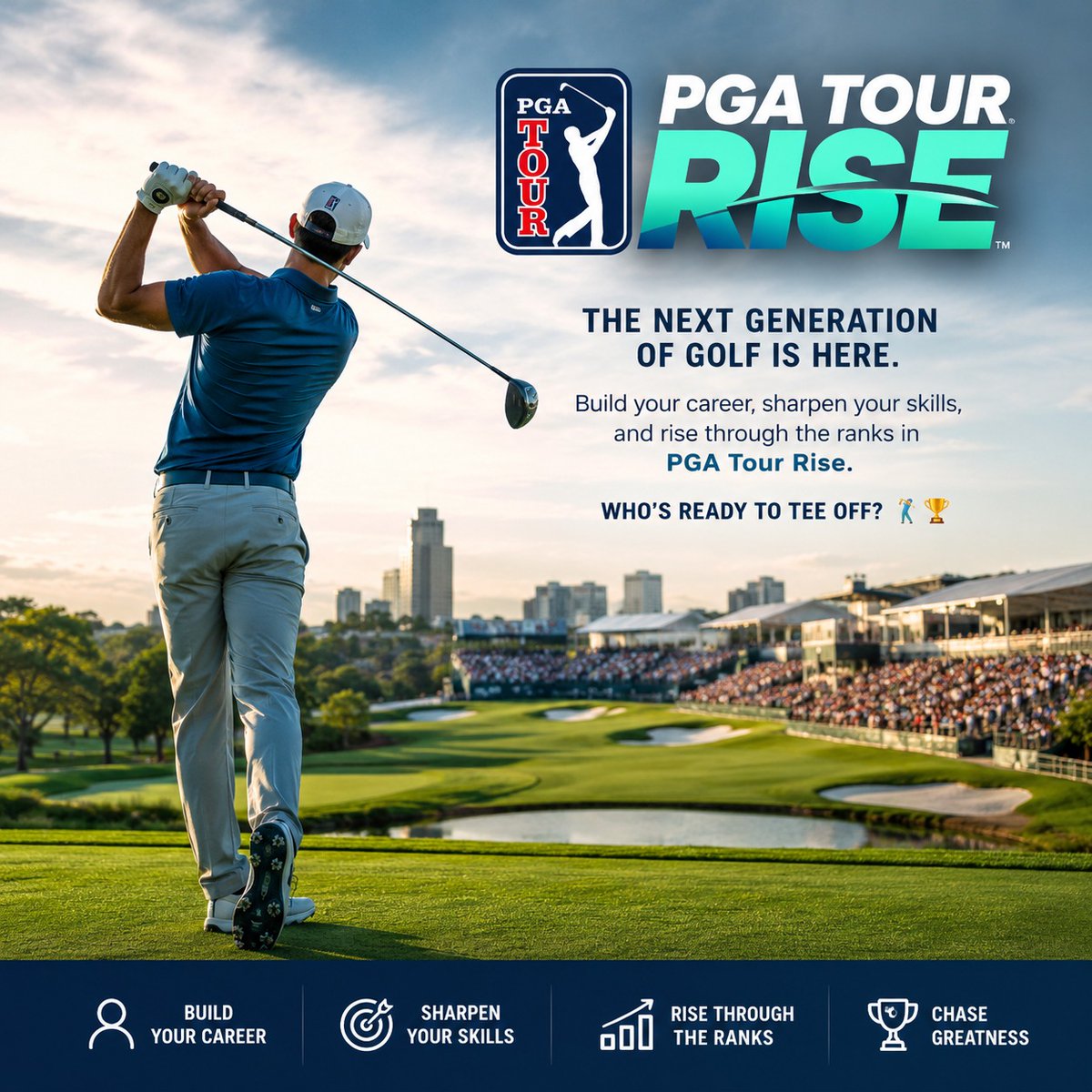 annrochellesi's tweet photo. The next generation of golf is here. Build your career, sharpen your skills, and rise through the ranks in PGA Tour Rise. Who's ready to tee off? 🏌️‍♂️🏆

#PGATourRise #Gaming https://t.co/GdydizMerD