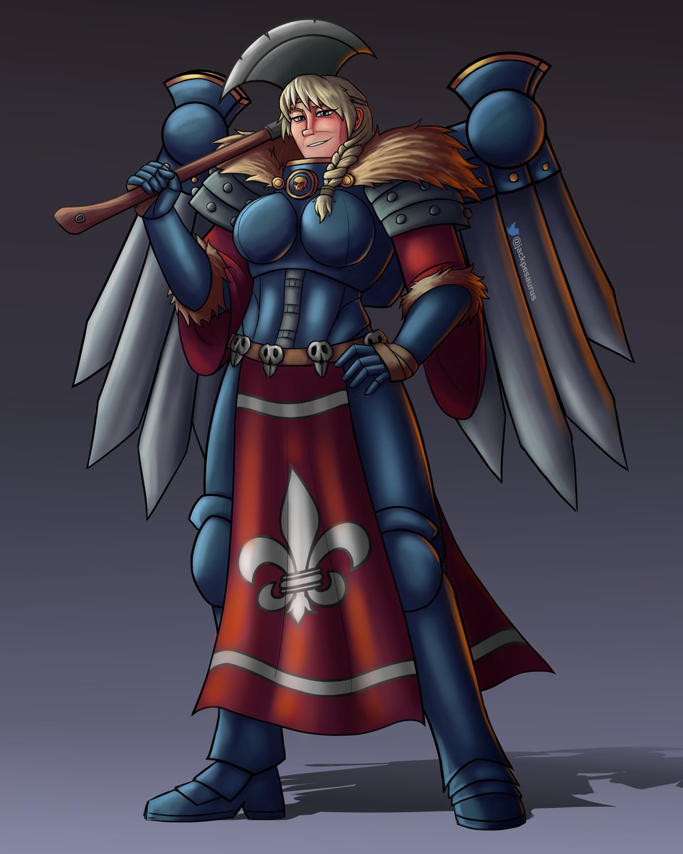 jackpesaurus's tweet photo. Astrid x 40K comm https://t.co/UXnf1yA0Hm
