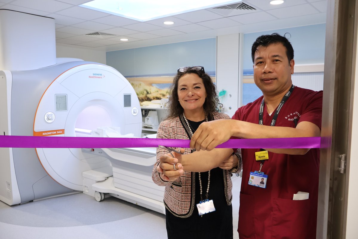 BHRUT_NHS's tweet photo. We've opened two new Siemens Sola MRI scanners at Queen’s Hospital.

They can complete some scans much faster than the previous machines, particularly for patients needing imaging for back problems, joint pain, and muscle injuries. https://t.co/PWnl6FcHql