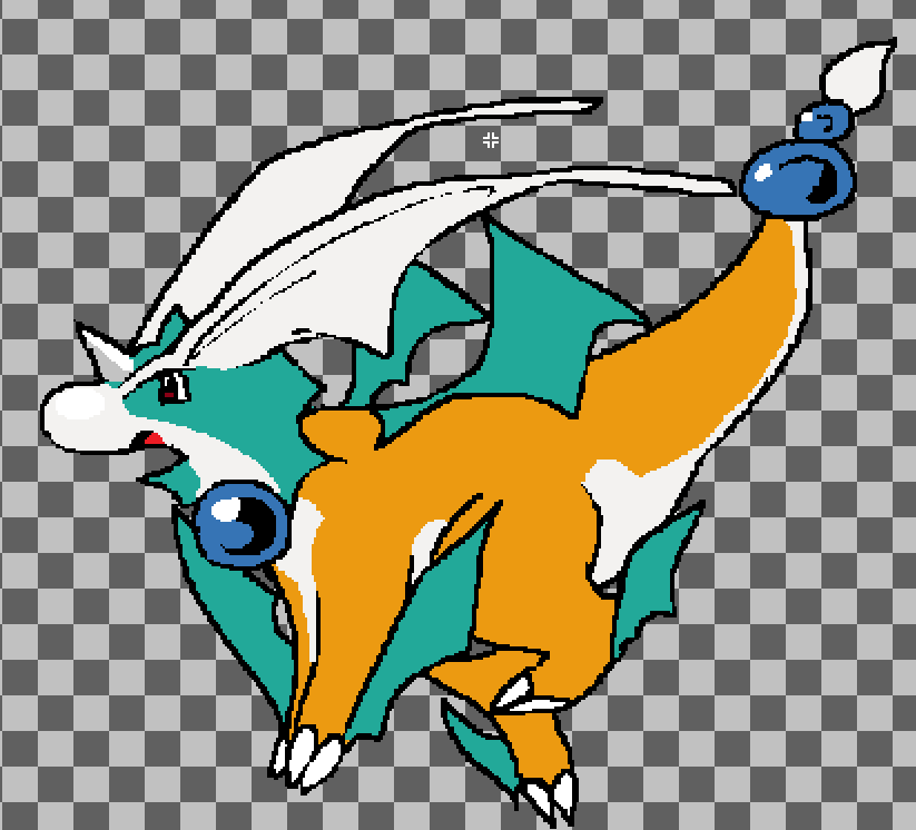 wavedashdev's tweet photo. mega dragonite w (for wavedash. because that's my name.)

#pokemon #pixelart #ポケモン #ドット絵 https://t.co/WKN7UZWcnt