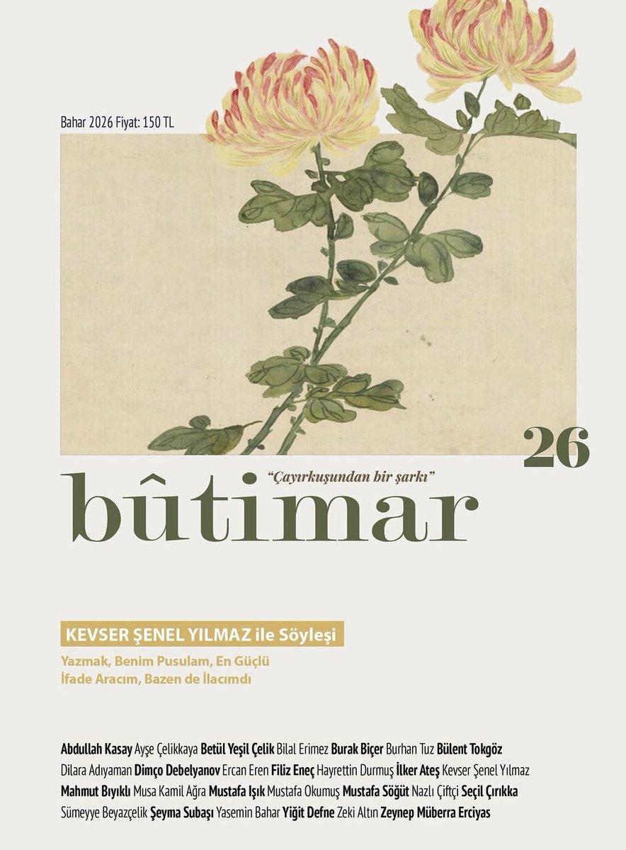 burhantuzz's tweet photo. “Kır Kafesini Kuşun” şiirimle Bûtimar dergisinin 26.sayısı çıktı. Eksik olmasınlar🌷 https://t.co/zR8PHgU5tm