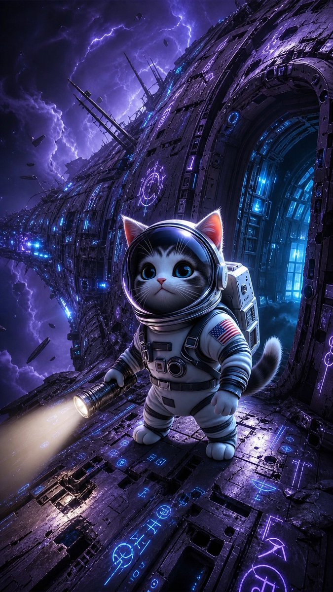 elonxcat's tweet photo. “Every mystery begins with a door no one else is willing to open.” 👻🚀✨
#ElonXCat #GhostShip #SpaceMystery #DeepSpace #CosmicAdventure #LegendMode #SciFiArt #DigitalArt #EpicScene #ViralPost #ExploreTheUnknown 👻🚀🌌✨ https://t.co/Zgssk9m2iz