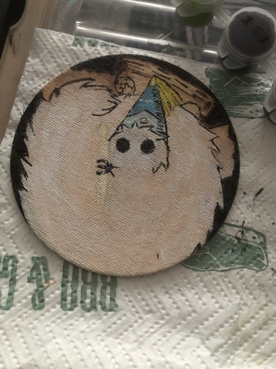 hexamorka's tweet photo. Brushbuddy on mini canvas ✨
#witchhatatelier #traditionalart #wha https://t.co/MXfdihpY6w