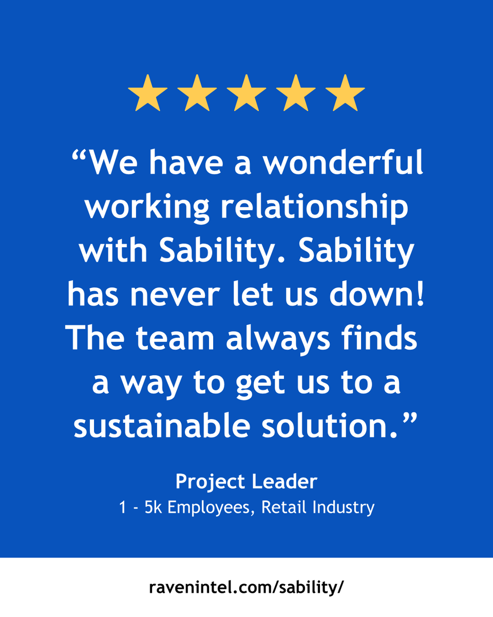 ravenintell's tweet photo. In this recent #ravenreview, a project leader shared their experience implementing @UKGInc with Sability, awarding top marks across systems expertise, responsiveness, consultant quality, and flexibility.

Read the full review: https://t.co/u6LdXWAJCH

#Sability #UKG #HCM #ERP https://t.co/uTcH0UjzLZ