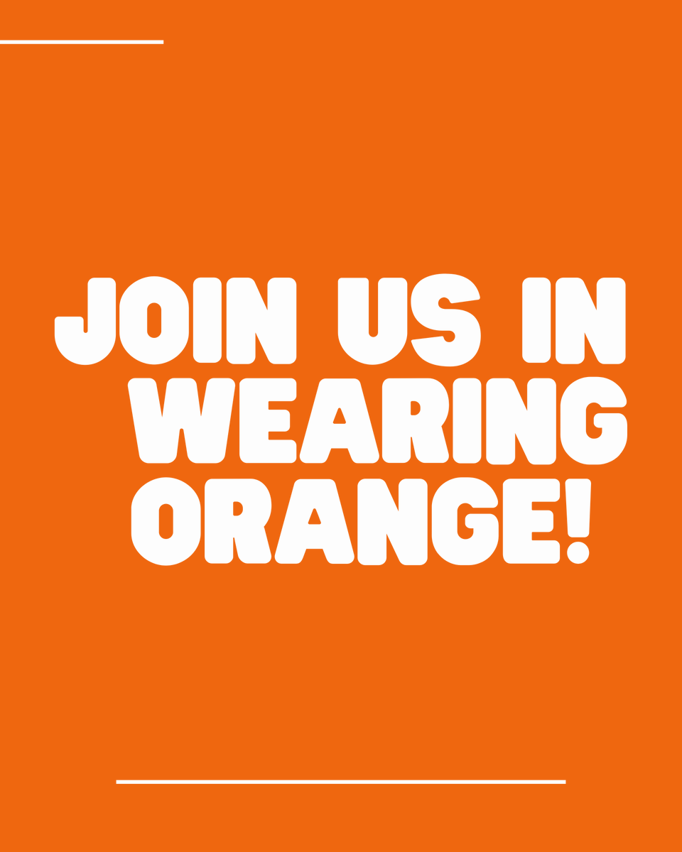 SummitExecutive's tweet photo. Friday is National Gun Violence Awareness Day. Each day, an average of 130 people in the United States lose their lives to preventable gun violence.

Join us in raising awareness by wearing orange June 5th. #WearOrange https://t.co/8kSoPRJh0d
