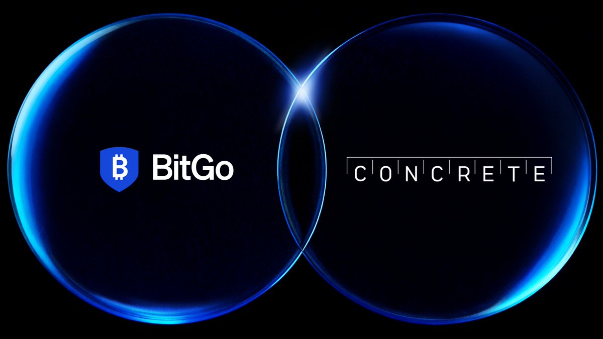BitGo's tweet photo. Institutions have long faced a trade-off between the security of qualified custody and access to onchain rewards.

BitGo and @ConcreteXYZ are partnering to change that, piloting an institutional onchain offering where digital assets stay in qualified custody through BitGo Bank & Trust while clients access Concrete-operated vault strategies.

The result is a regulated foundation for treasury operators and asset managers seeking to make balance sheet capital more productive.

Read the full PR: https://t.co/osu6qhadYC