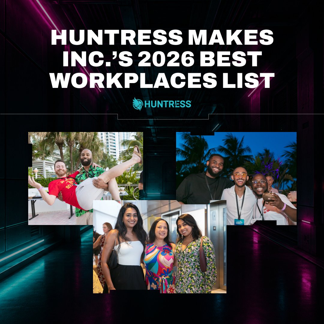 HuntressLabs's tweet photo. Huntress has been named to @Inc's 2026 Best Workplaces list for the third year in a row! 🙌

We love the flowers, but here's what the recognition really means:

We're creating an environment that attracts and develops the best people to do what THEY do best.

#IncBestWorkplaces https://t.co/GcL0My8kNt