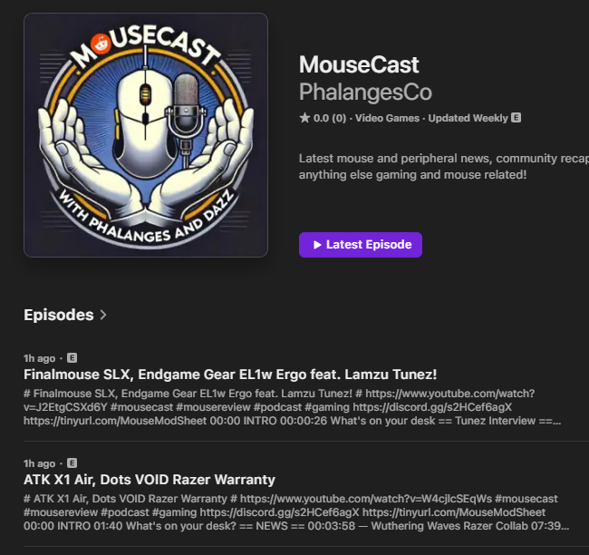 PhalangesCo's tweet photo. #MouseCast is now available on Spotify & Apple Podcasts!
https://t.co/9UNughRlAY
https://t.co/WxJN0O51Fj https://t.co/LUxoZK9JCq