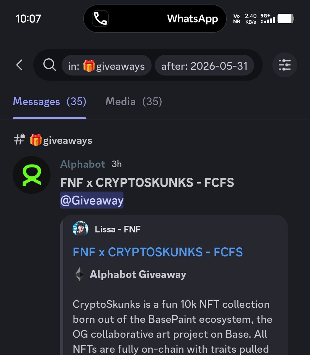 0xshivv's tweet photo. Never realised how many giveaways I join everyday in @FNFweb3 
Started realising it after alphabot fucked up n I have to join manually. 

Joined 35+ giveaways in last 3 days

Thanks mom @LissaNFT2021 ❤️ https://t.co/6D4EUJ0LGR