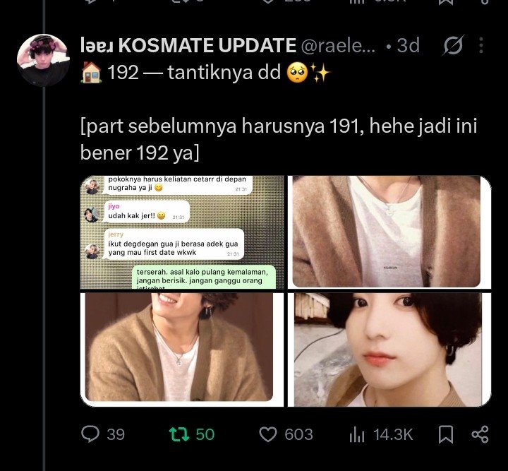 lǝɐɹ KOSMATE UPDATE tweet media