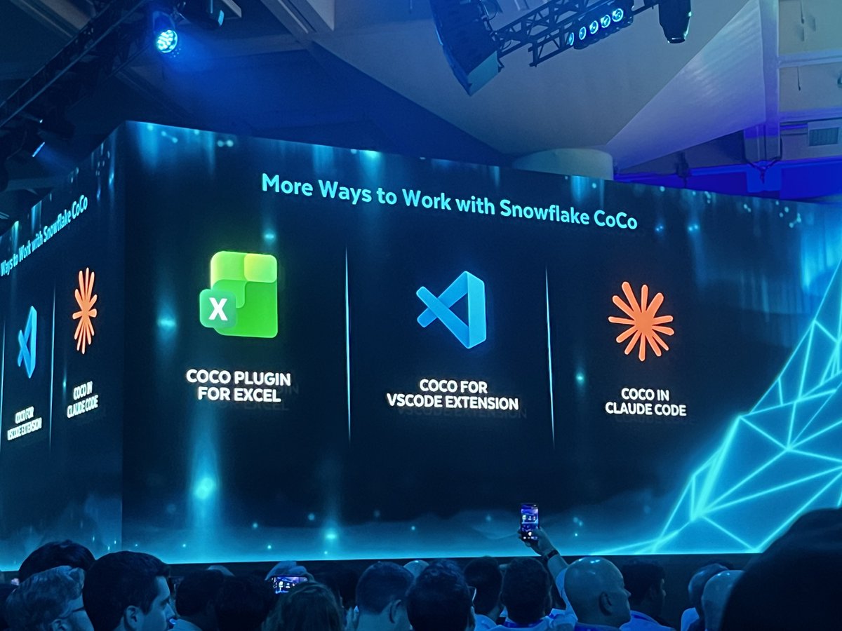 pei0804's tweet photo. エクセル、VSCode、CluadeでCoCo動くよ！
#SnowflakeSummit #snowflake_advocate #datasuperhero https://t.co/9kKDwrRpbj