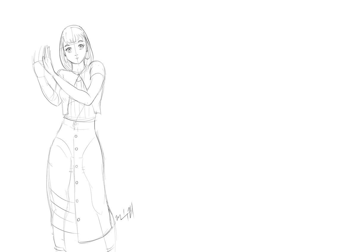 mendrawza24's tweet photo. Back from the dead with a lunchtime croquis practice sketch. 
#rkgk #animeart https://t.co/w9Pdfb1SDY