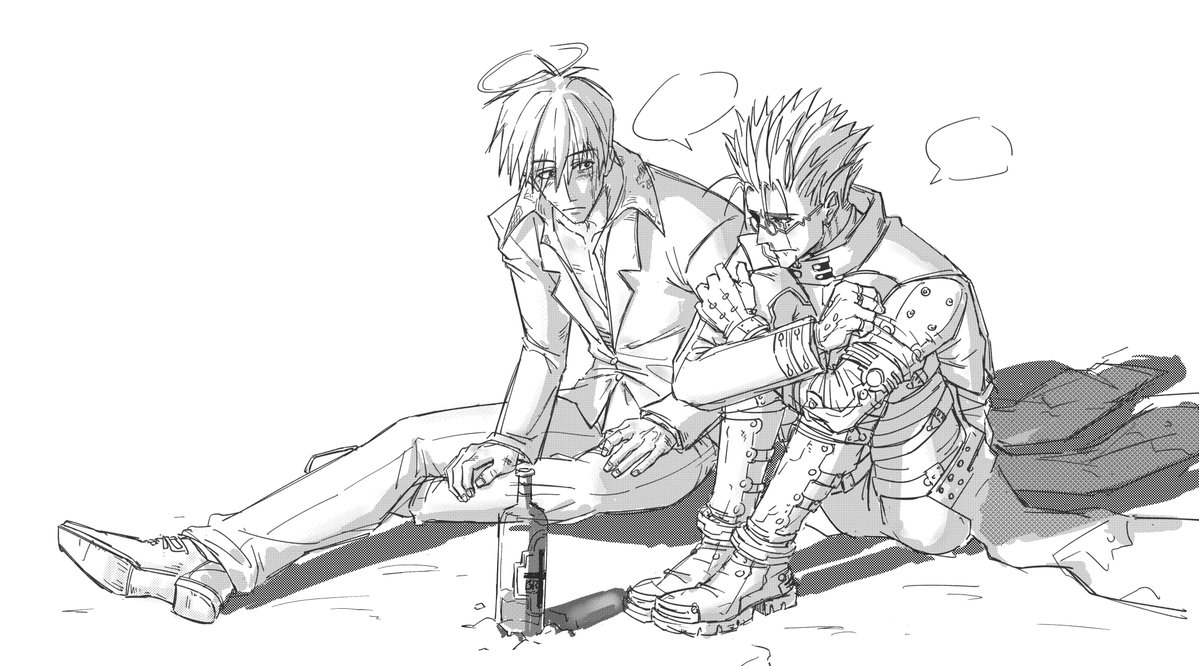 Twomimil's tweet photo. #vashwood #trigun
诶兄弟你怎么哭了🥺👉🏻👈🏻 https://t.co/gD7ydQsAAc