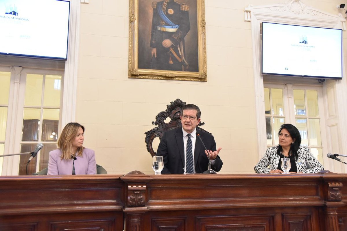 PedroCtes2025's tweet photo. “Decir lo propio sin agredir y, fundamentalmente, saber escuchar". Esta fue una de las frases con las que el vicegobernador @PedroBraillardP graficó la dinámica de un cuerpo legislativo a alumnos de colegios correntinos que participaron del Modelo Cámara de Senadores Juvenil. https://t.co/eGrd3GD28s