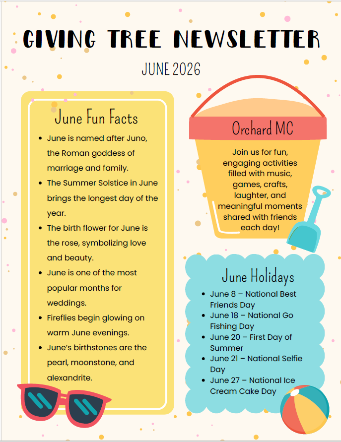 givingtreeSL's tweet photo. Sunshine, smiles, and special moments—June has arrived at The Giving Tree!
This month's calendar is packed with reasons to celebrate. Our community continues to thrive through friendship, engagement, and experiences that make every day meaningful. https://t.co/mRTllZsJxf