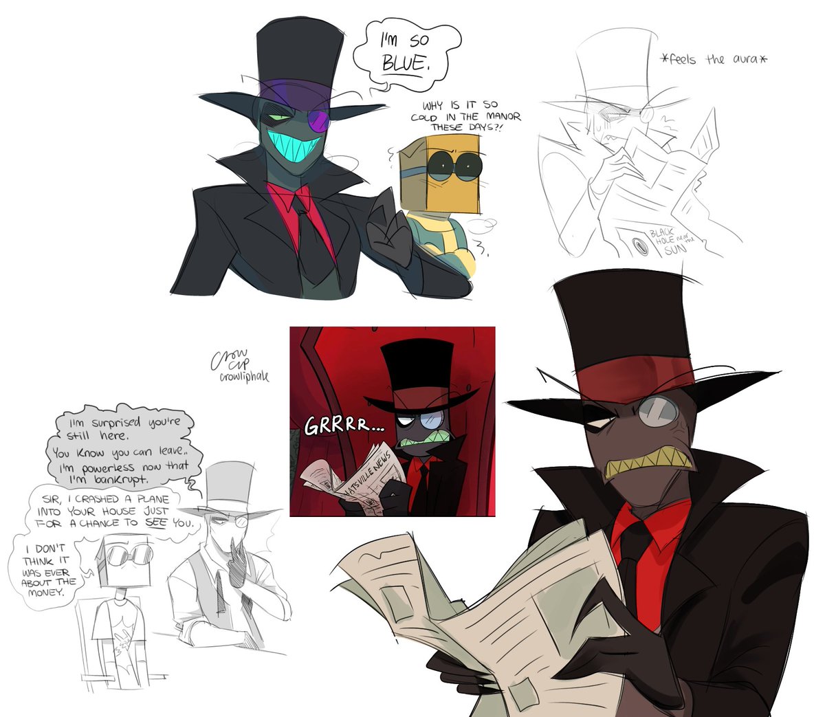 crowliphale's tweet photo. Various blackhats #villainous https://t.co/QQmcup8yUM