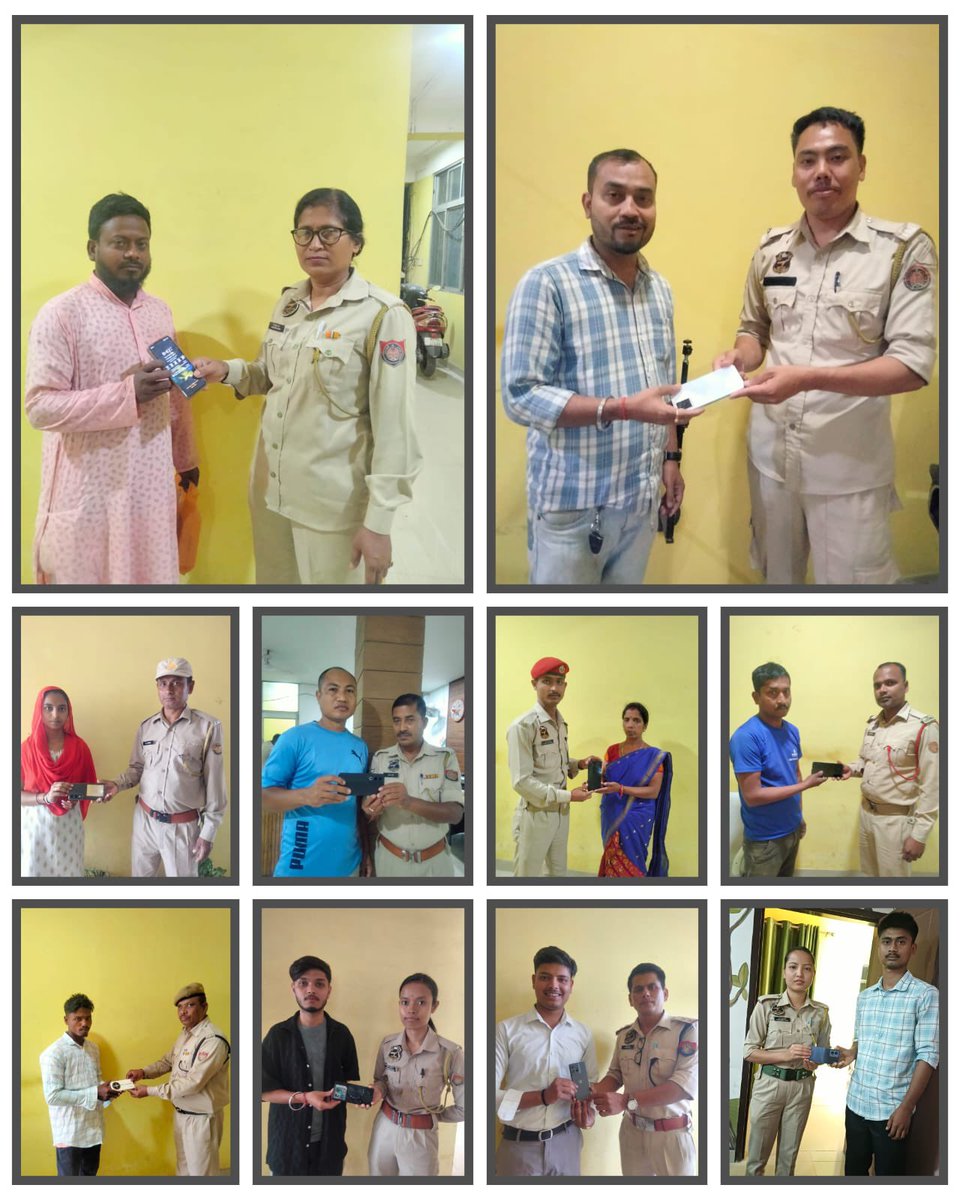 GuwahatiPol's tweet photo. π Lost & Found! π±
WGPD team recovered 79 lost mobile phones in May, 2026, and returned them to their rightful ownersβbringing back smiles!
#LostandFound #ServiceWithASmile
@CMOfficeAssam @himantabiswa
@assampolice @HardiSpeaks
@DGPAssamPolice https://t.co/tGa74Is02T