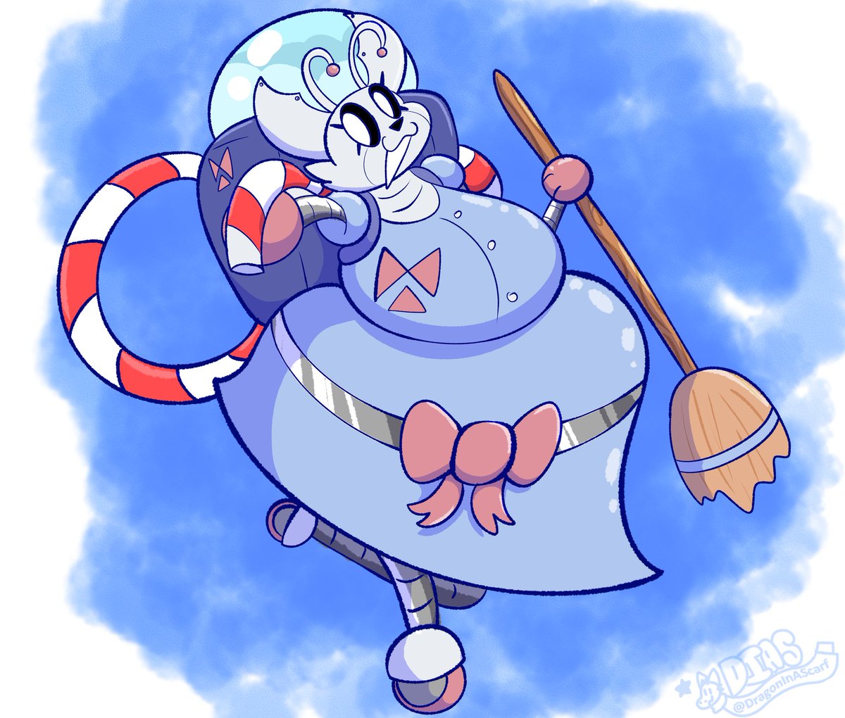 DragonInAScarf's tweet photo. Doodle for lusmich151! Constant flow of ice cream improves work efficiency~ https://t.co/VYGXug9VfB