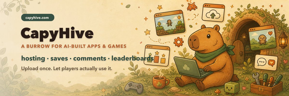 zhenxi_coder's tweet photo. 3 days ago I started being active here again.

Since then:
- followers: 60 -> 100
- https://t.co/RGWxPkf6UC:  games 0 -> 4
- Agentic API tested

https://t.co/RGWxPkf6UC is now in alpha: a place for AI-built apps/games to live, get played, and evolve.

Follow/connect if you’re building small games, vibe-coded apps, or agent-powered tools.

#BuildInPublic #AI #coding #tech