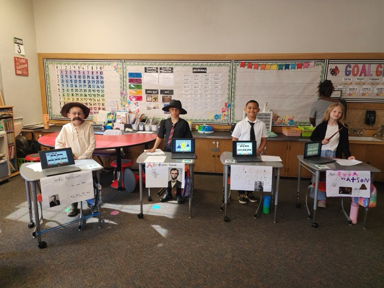 CUYHTS's tweet photo. 3rd graders presented their biography research in a Living Wax Museum today! Over the course of 4 weeks, students conducted research, created a presentation, and wrote an essay and speech. Students focused on their historical person's childhood, adulthood and achievements! https://t.co/fASeyF1TKl