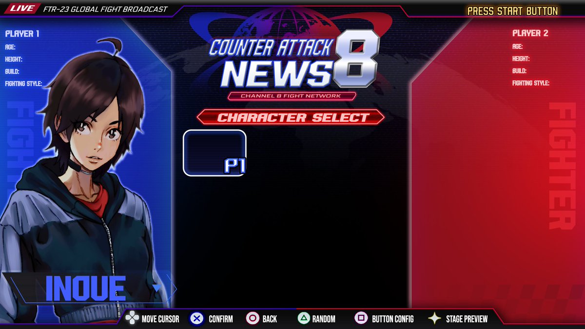 EntAbstract's tweet photo. The Blood of Champions character select screen revamp is almost finished! 🔥
New broadcast-style UI, cleaner player panels, updated NEWS 8 fight network theme. gonna import after effects

#TheBloodOfChampions #FightingGame #CharacterSelect #IndieGame #FGC #AnimeFighter #GameUI https://t.co/ARE2KlHiL9
