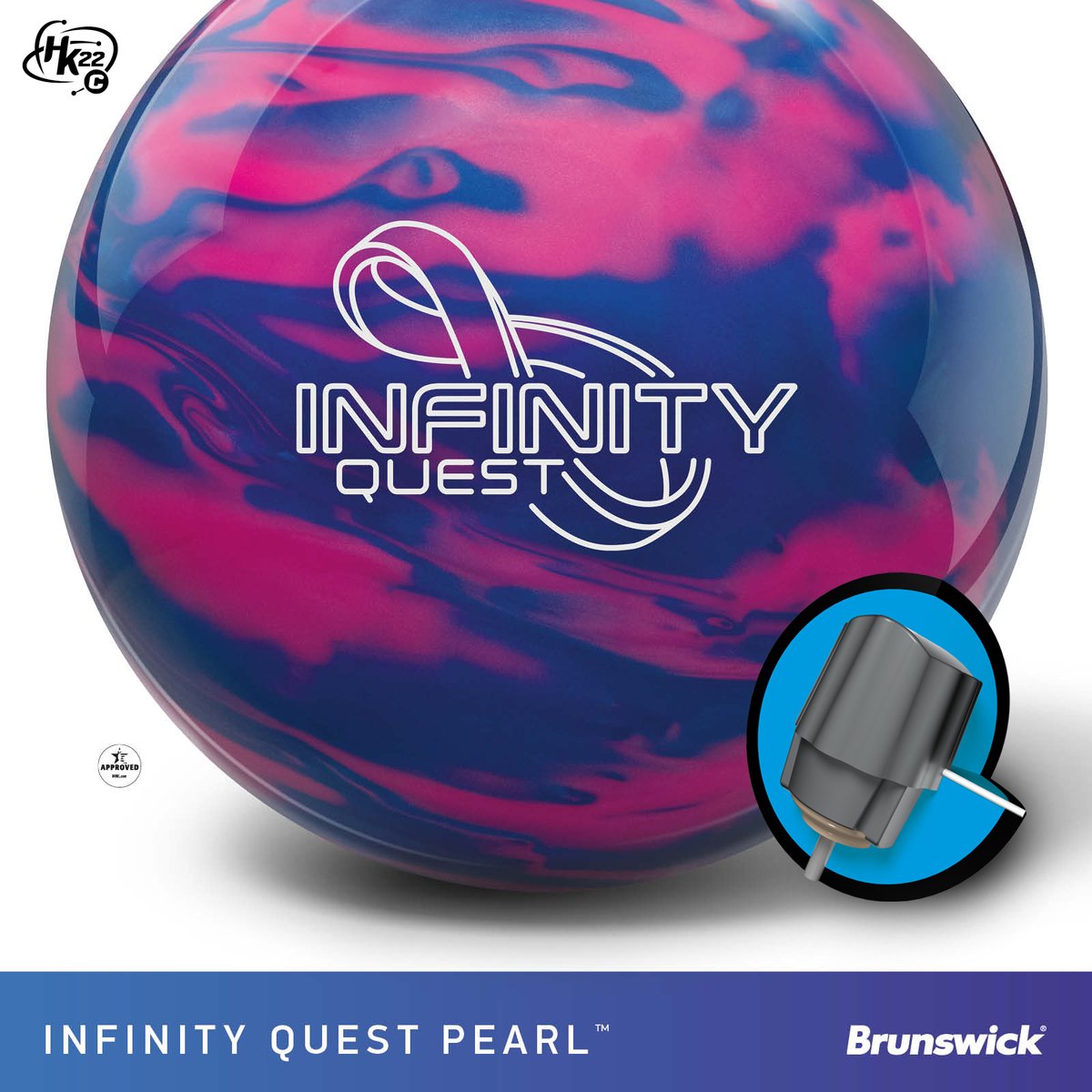 Brunswick's tweet photo. Cleaner. Sharper. It's a brand new Quest! ♾️
#BrunswickBowling #InfinityQuestPearl 06.11.2026 #HK22C https://t.co/TG3Z3xWZmX