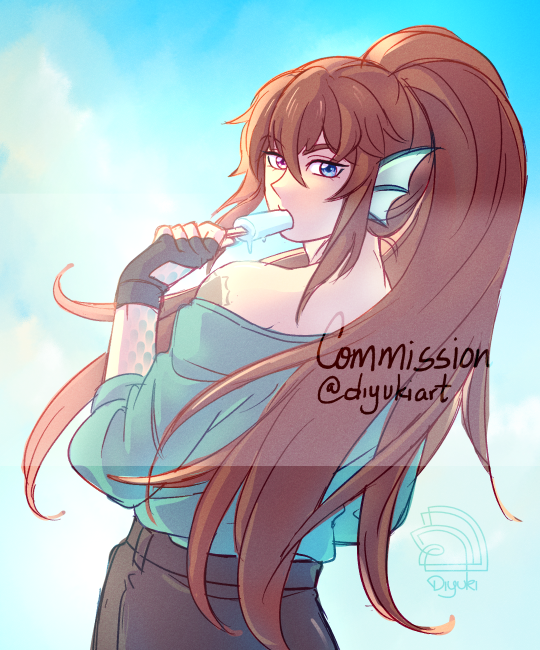 Diyukiart's tweet photo. Colored sketch Commission! for @LenoirVT 🌅 https://t.co/RjBOdKoLgT