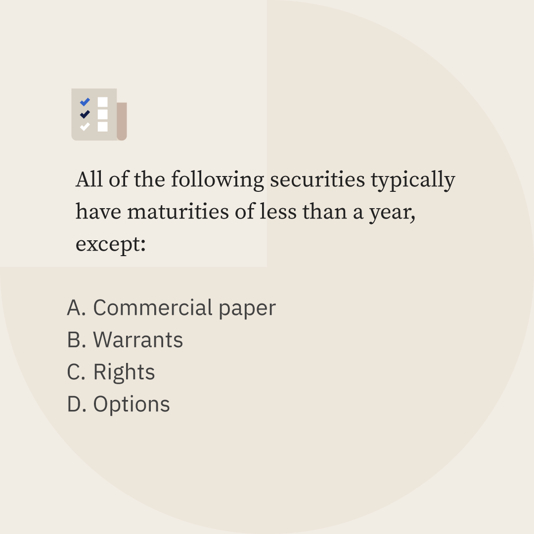 PassPerfect's tweet photo. The SIE exam was designed to provide a head start into a financial services career, covering fundamental concepts for working in the industry. Try a sample question from our materials. 

Drop your answer in the comments, and share the quiz to test your colleagues!

#SIE https://t.co/IDM3sJ7yks