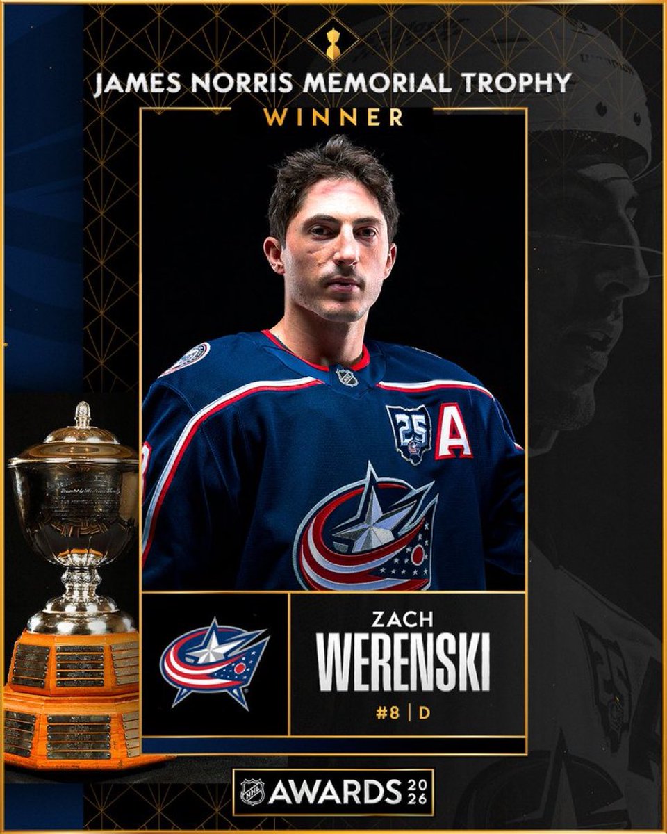 umichhockey's tweet photo. Congrats Zach Werenski! 
#ProBlue https://t.co/C2BSJkWaer