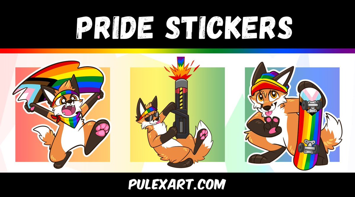ThatWolfKoda's tweet photo. PRIDE STICKER PACK GIVEAWAY! 🏳️‍🌈✨

4 free stickers of your sona! 

💛 Follow
💛 Like &amp; Repost
💛 Comment w/ ref or somethin else!

Linework (@/LordPulex)
Coloring (@/ThatWolfKoda)

Ends June 7th! https://t.co/KcghBZmLRE