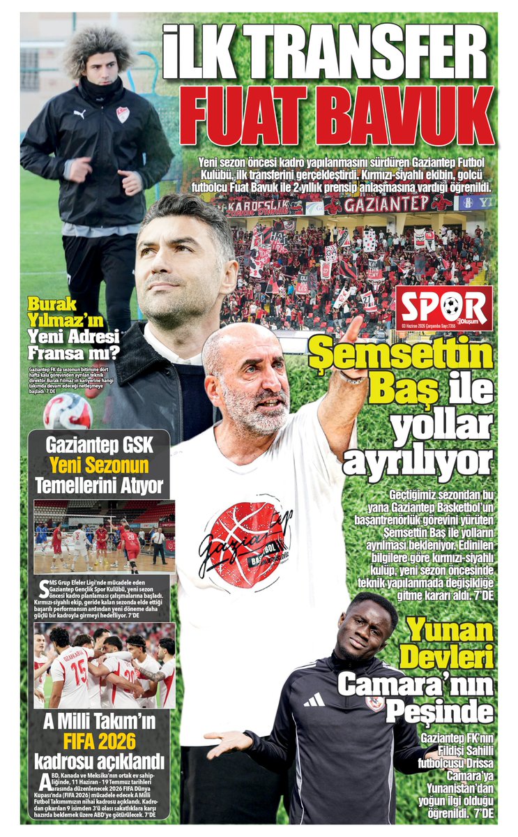 gaziantepolusum's tweet photo. Gazetemizin tüm sayfalarını aşağıdaki E-Gazete linkini tıklayarak takip edebilirsiniz.
https://t.co/h8WNtOUjEZ https://t.co/h6zhAVI7LU