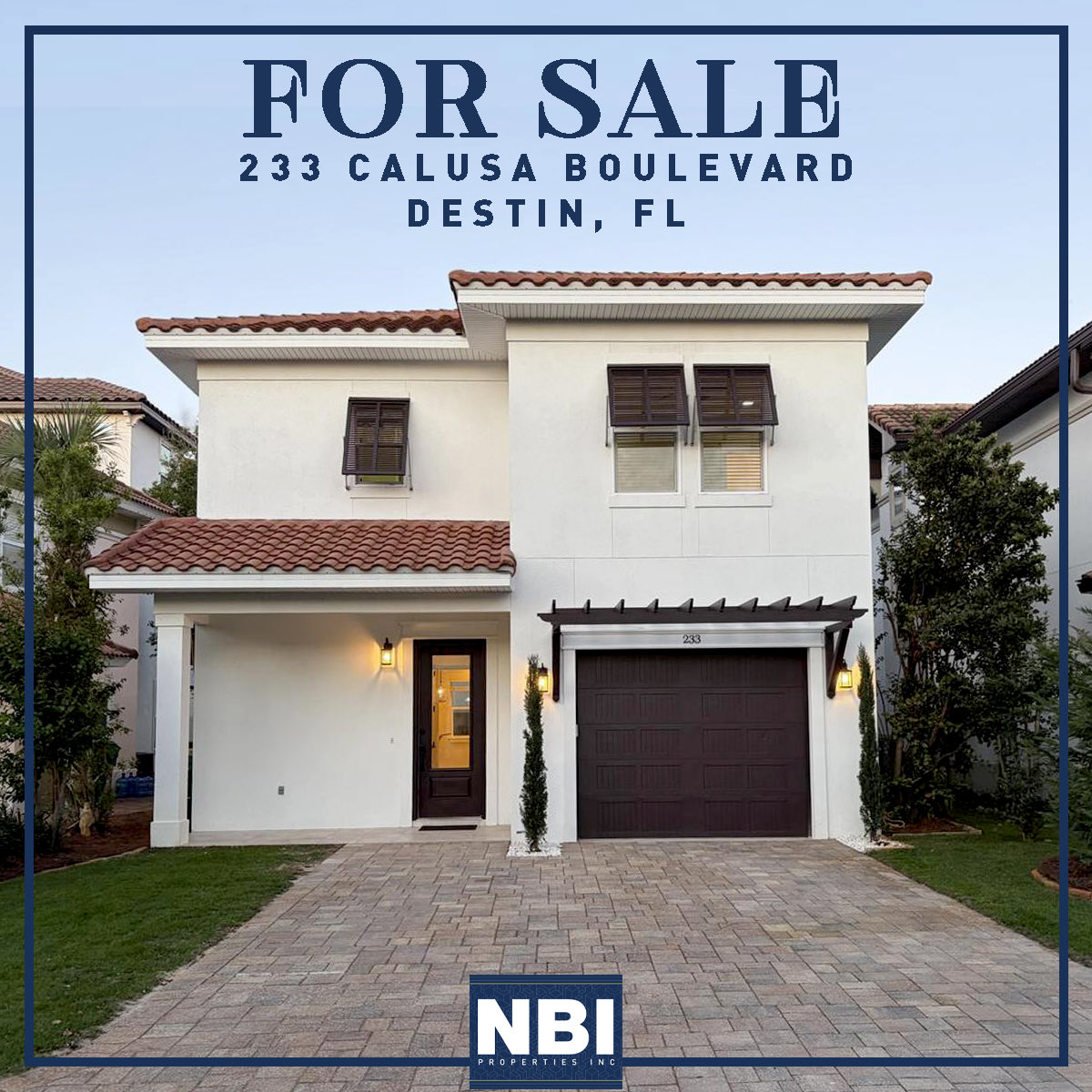 NBIProperties's tweet photo. FOR SALE! 233 Calusa Boulevard - Destin, FL
📞 Dennis Fortenberry at 850-428-3688

Mediterranean charm meets coastal living in this stunning EarthCents® certified home located in the gated Calusa Bay community, less than a mile from Destin’s sugar-white beaches and emerald waters https://t.co/sF7hzJqk8K